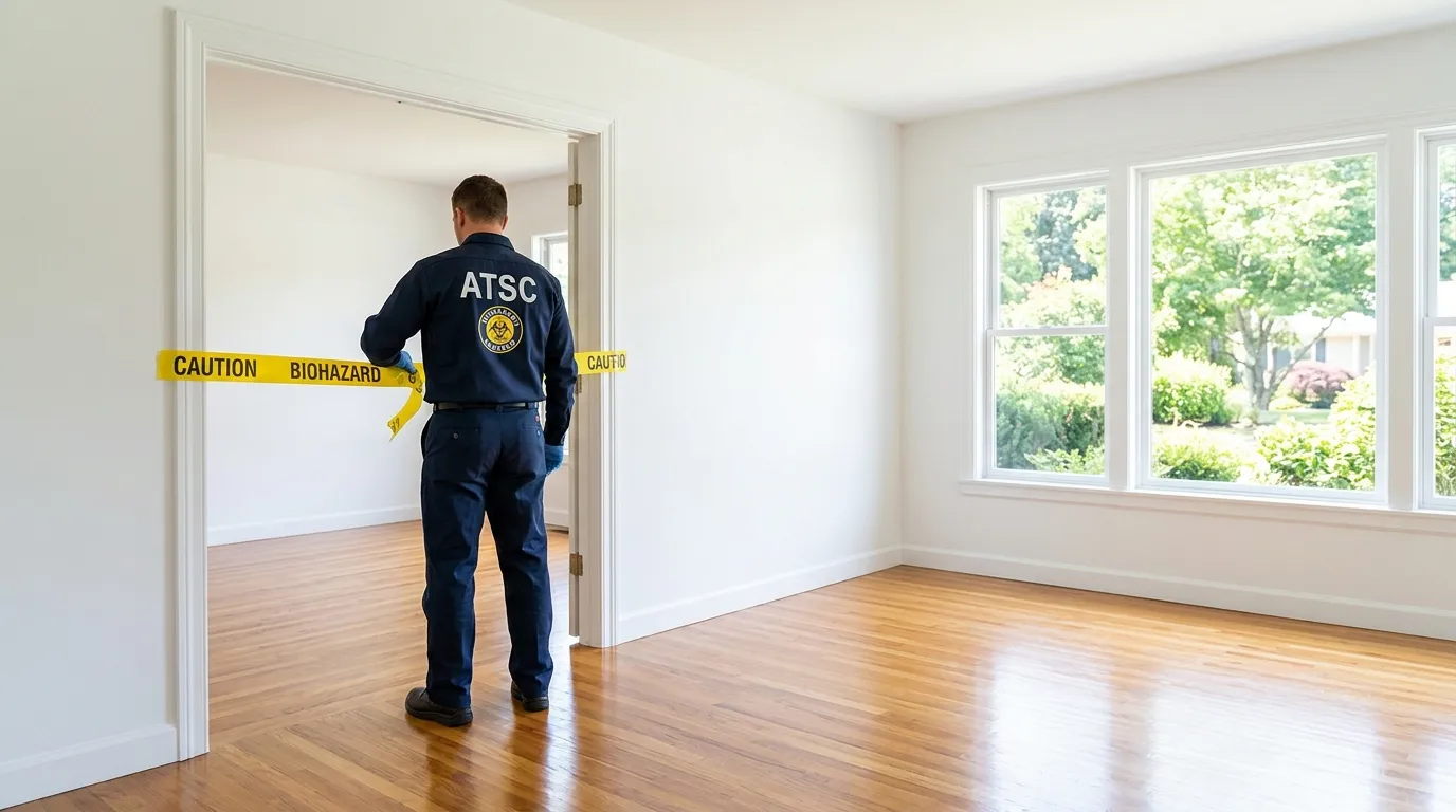 Certified biohazard cleanup crew performing Crime Scene Cleanup in Ridgefield